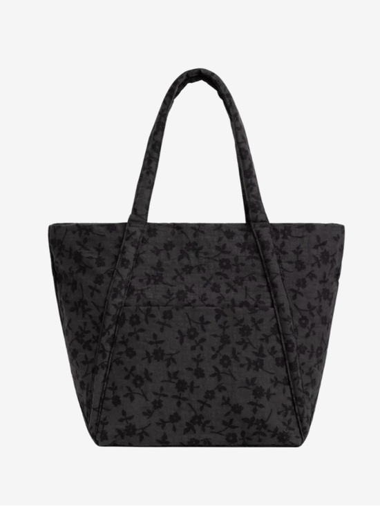 BAGGU Handbags - BAGGU charcoal ditsy floral cloud bag